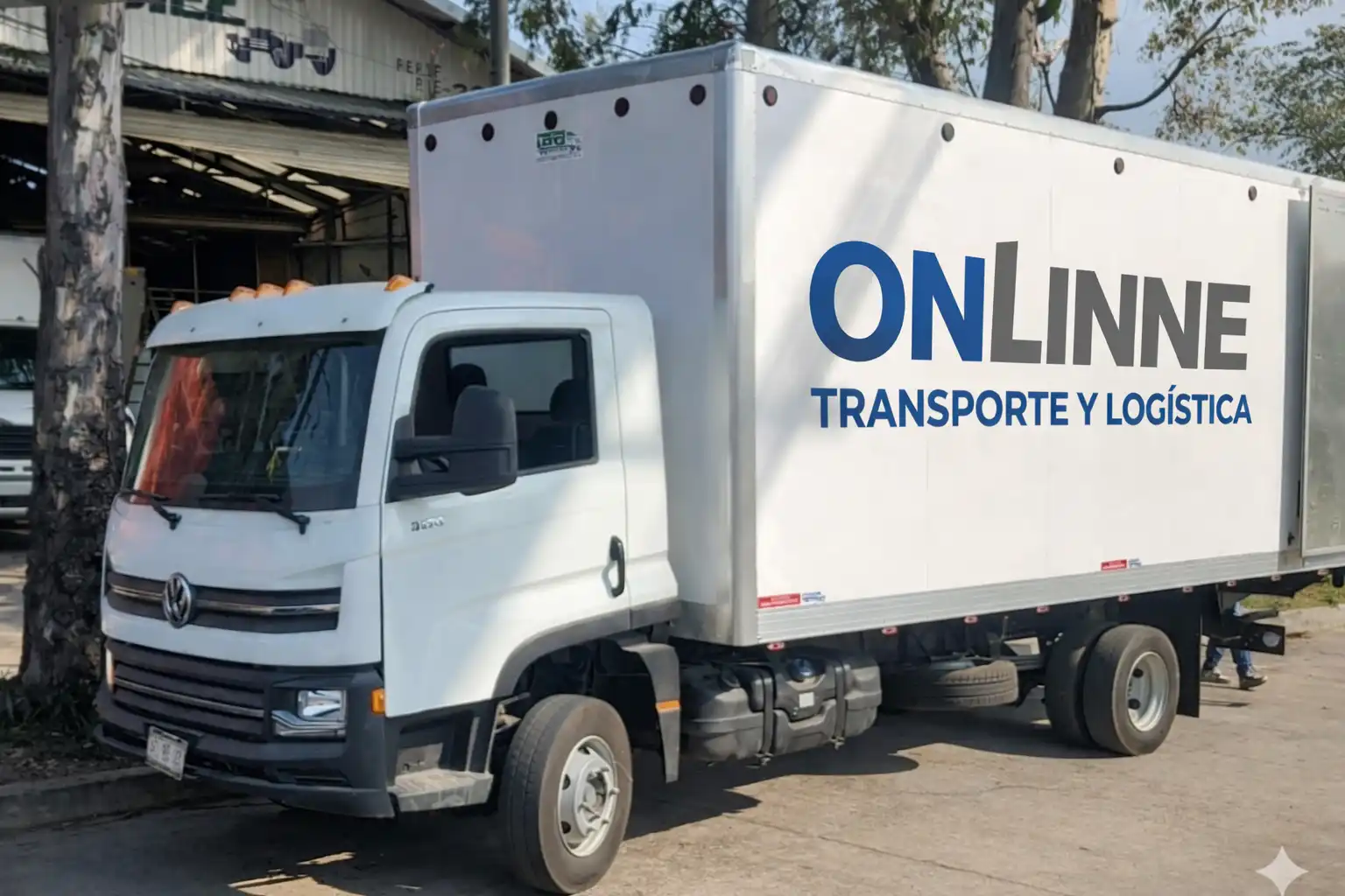 Camión tipo mudancero de Transportes Onlinne